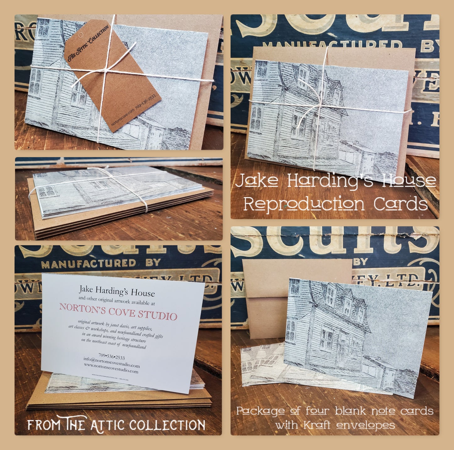 Jake Harding House Cards (Package of 4)