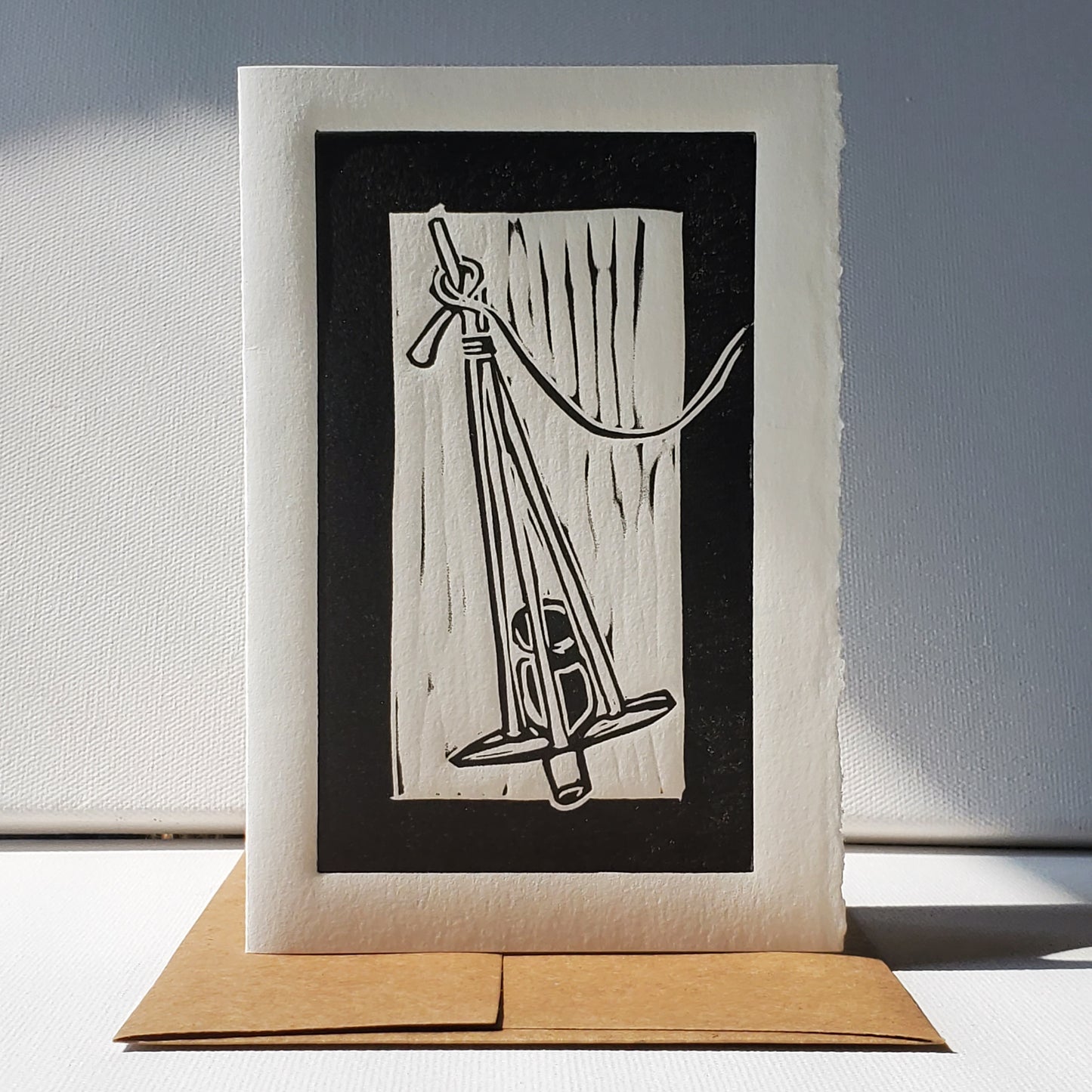 Norton's Cove Card Killick design shown in black ink option