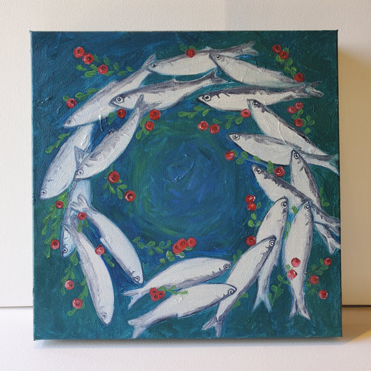 No. 83 Smudge Herring (with Partridgeberries)