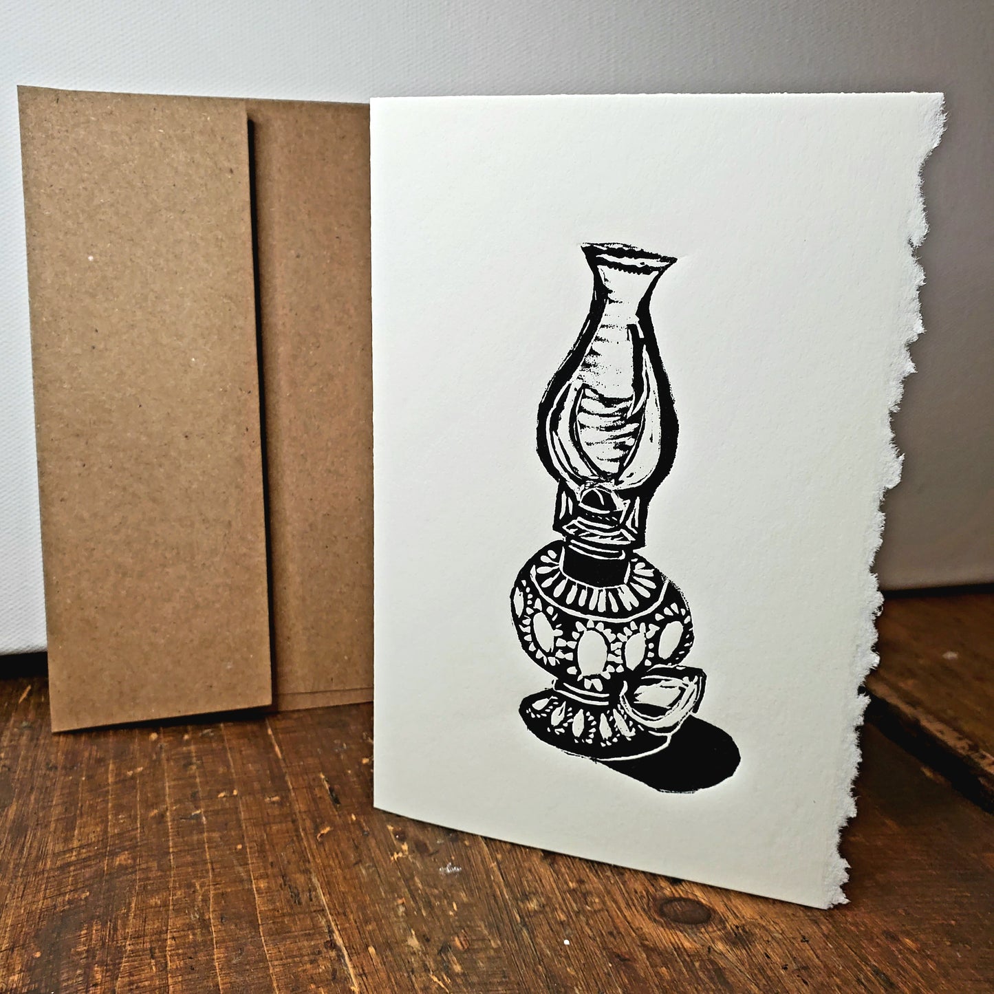 Norton's Cove Card in the Lamplight design, copyright Janet Davis 2025 Norton's Cove Studio Inc.