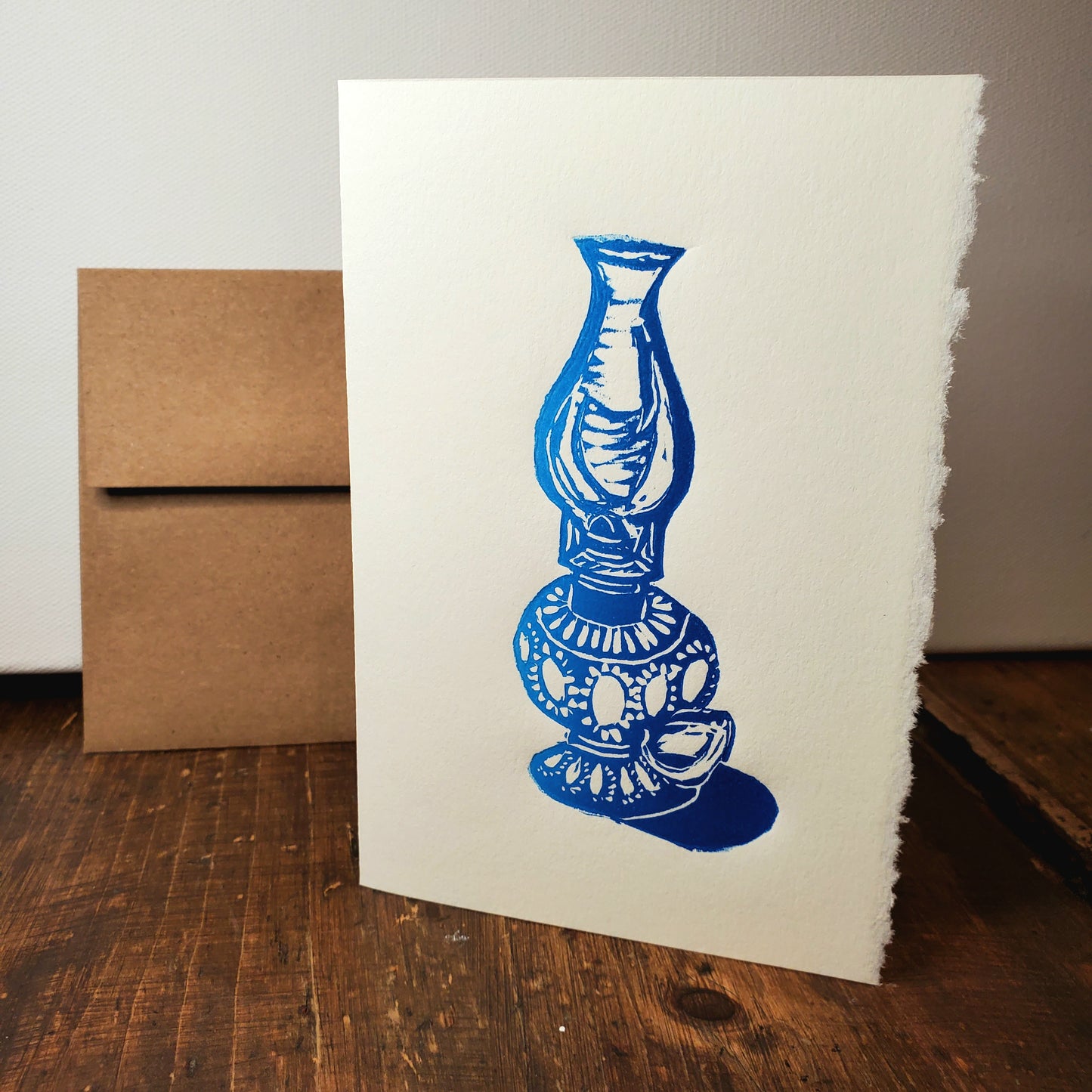 Norton's Cove Card in the Lamplight design, copyright Janet Davis 2025 Norton's Cove Studio Inc.