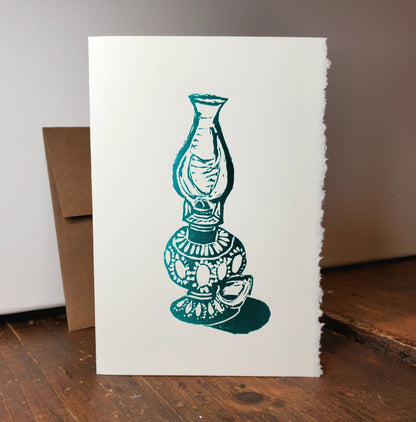 Norton's Cove Card in the Lamplight design, copyright Janet Davis 2025 Norton's Cove Studio Inc.