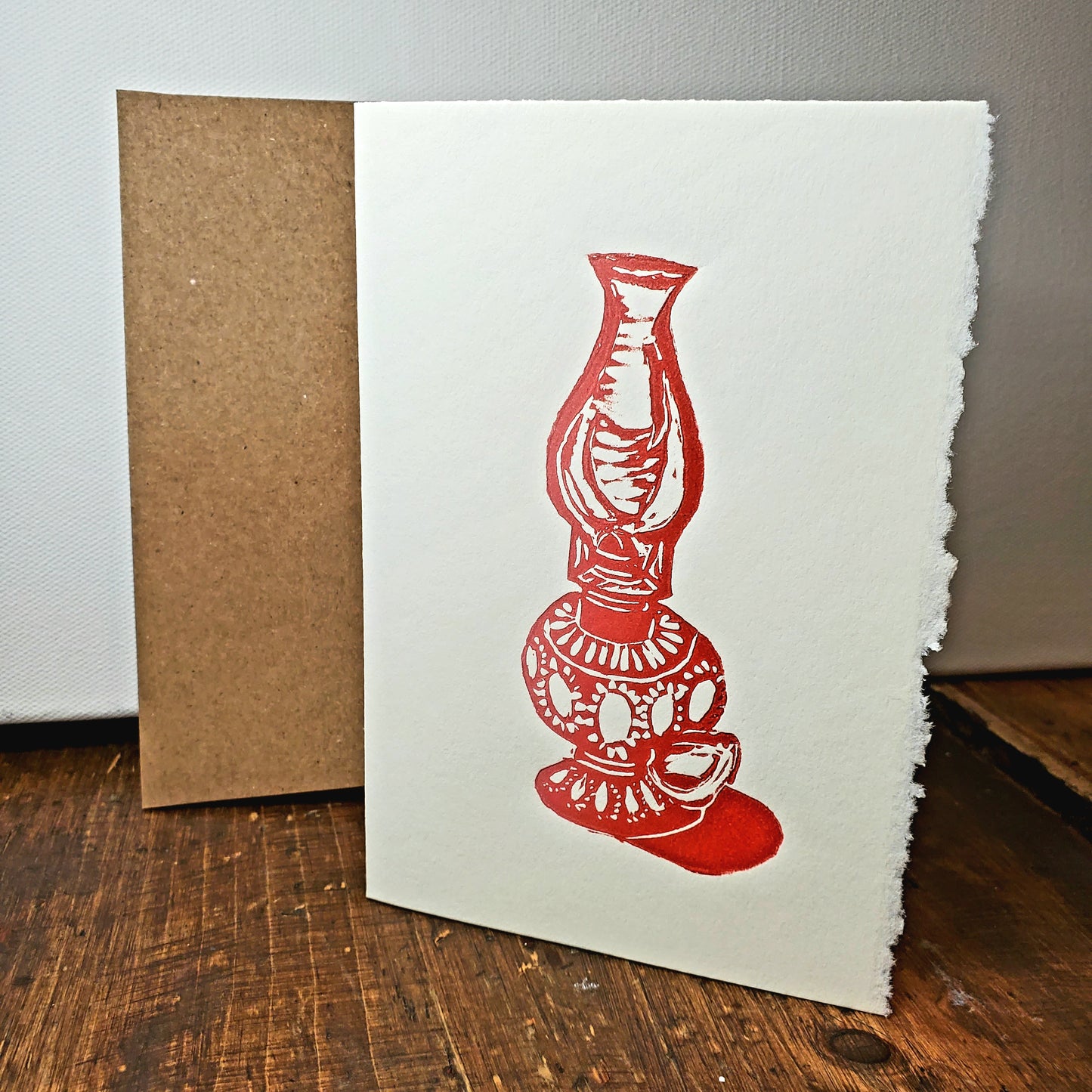 Norton's Cove Card in the Lamplight design, copyright Janet Davis 2025 Norton's Cove Studio Inc.