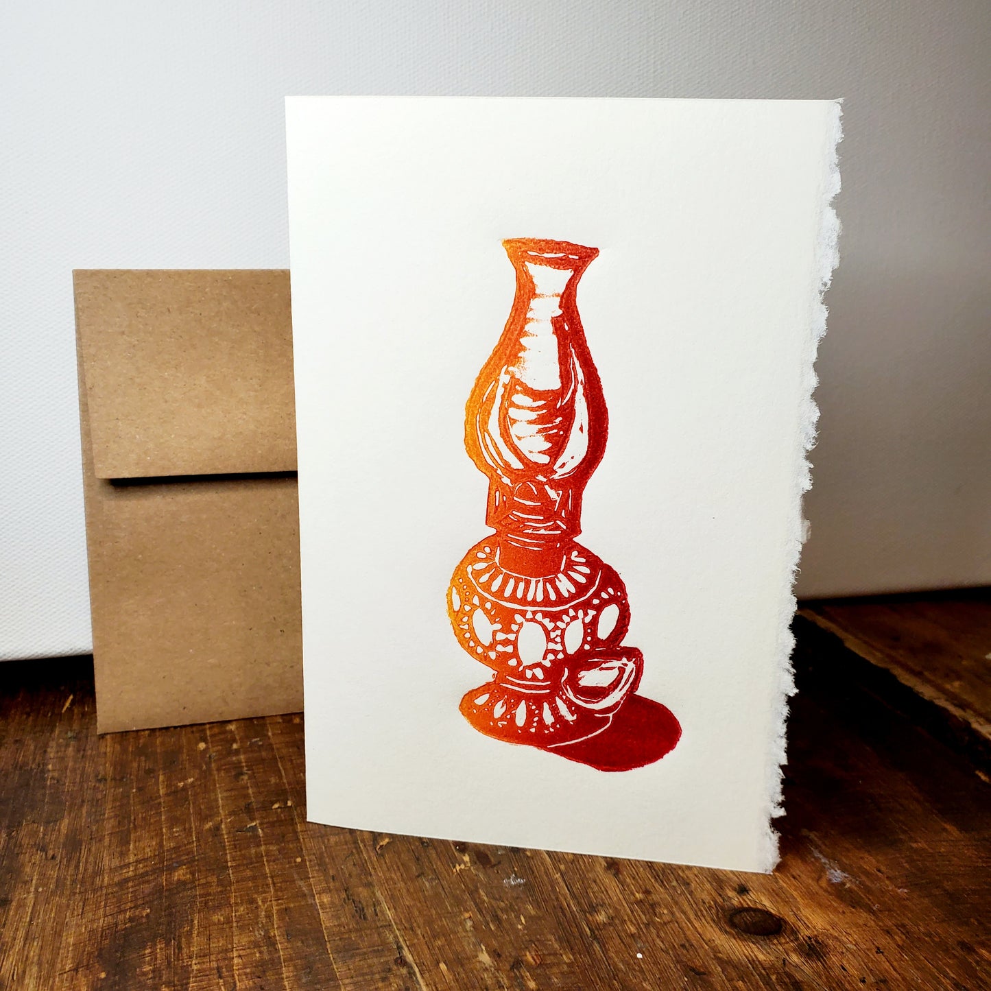 Norton's Cove Card in the Lamplight design, copyright Janet Davis 2025 Norton's Cove Studio Inc.