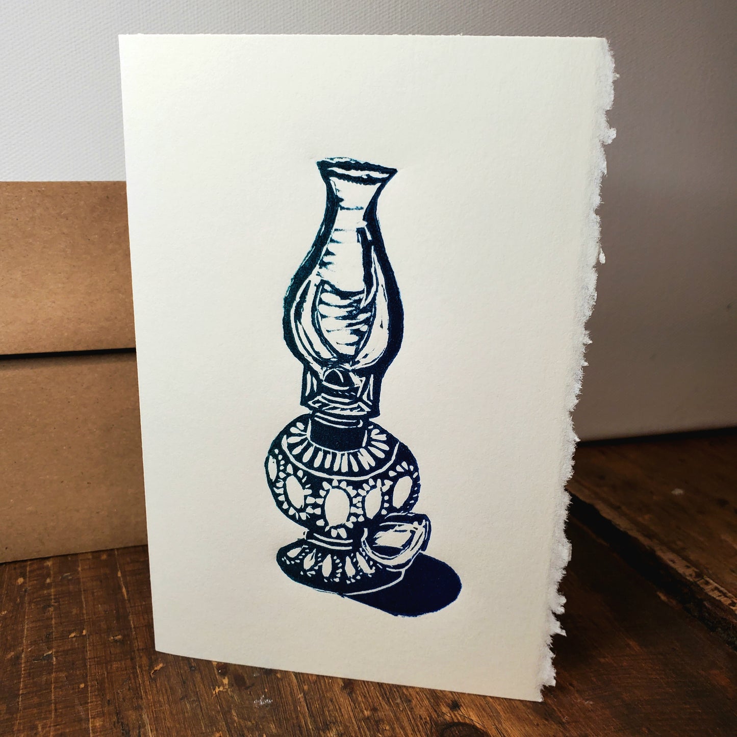 Norton's Cove Card in the Lamplight design, copyright Janet Davis 2025 Norton's Cove Studio Inc.