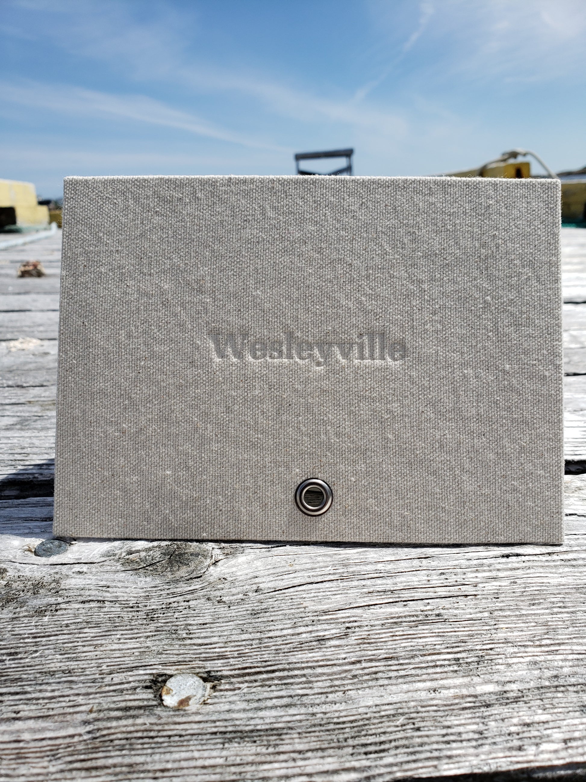 Wesleyville Book on wharf at Wesleyville