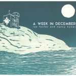 Album cover of Ian Foster and Nancy Hynes' A Week in December ; a linocut print by Janet Davis of Cabot Tower with its Christmas star.